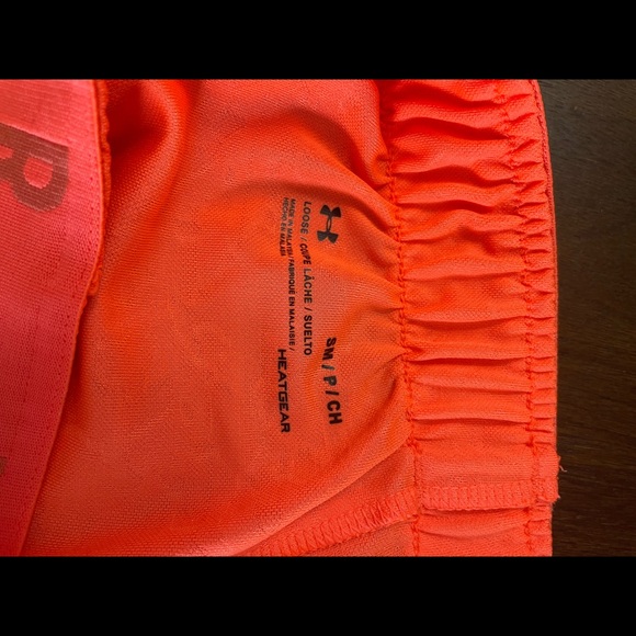 Under armour Women's UA Play Up 2.0 Shorts Shorts, orange size small - Picture 3 of 4